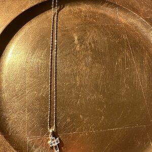 Brighton Silver Cross Necklace